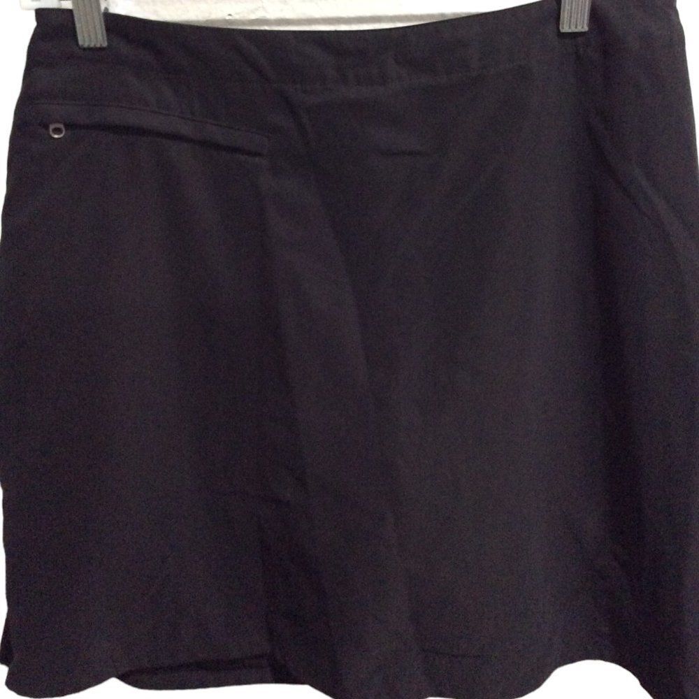 Patagonia black skirt skort womens size 10 zip sides VNC athleisure